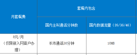 8元飞享套餐截图