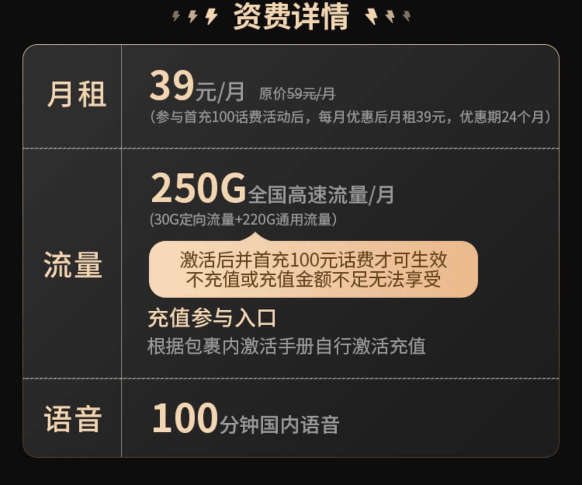 电信星级卡怎么样？星级卡正规申请入口（39元/月，290G流量+100分钟通话）